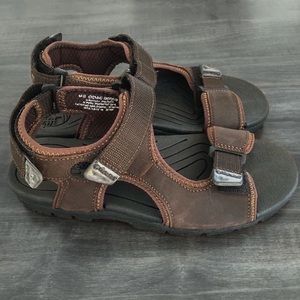 Timberland Men’s Boulder 2- Strap Leather Adjustable Sandals, 8M